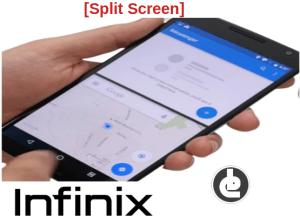 cara split screen infinix
