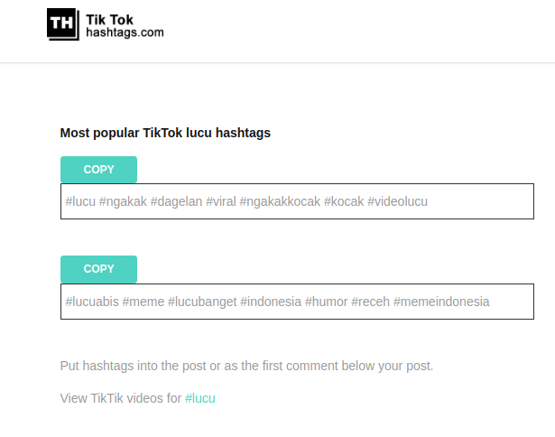 Cara Riset Hashtag Viral TikTok dengan cepat dan mudah pakai - Enter In