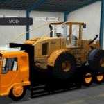 Mod Bussid Truck hino Muatan Buldozzer