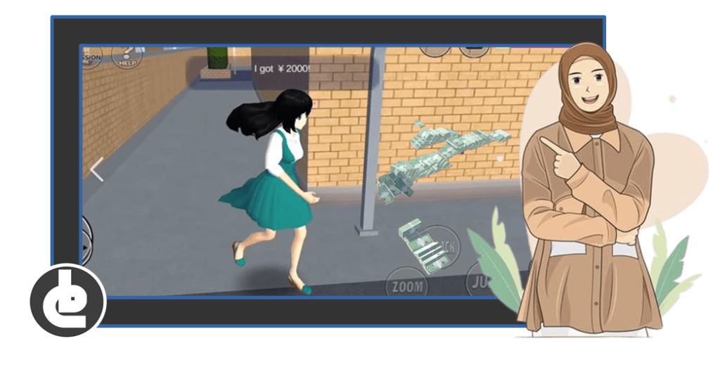 cara mendapatkan uang di sakura school simulator