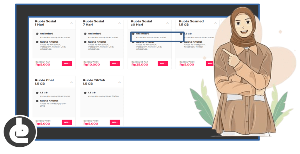Cara daftar kuota chat smartfren