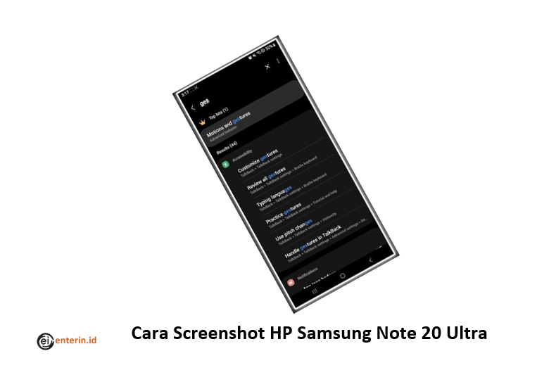 Cara Screenshot HP Samsung Note 20 Ultra